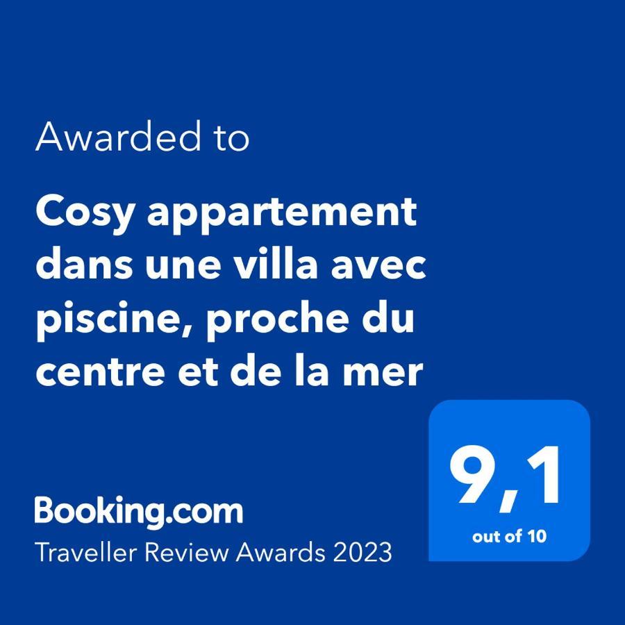 Cosy Appartement Dans Une Villa Avec Piscine, Proche Du Centre Et De La Mer Cabourg Dış mekan fotoğraf